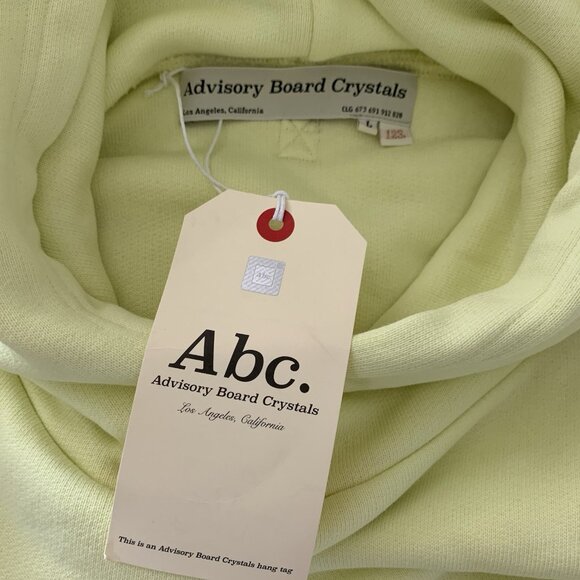 Advisory Board Crystals ABC. 123 Pullover Hoodie Sulphur Yellow Large NWT - Picture 6 of 10